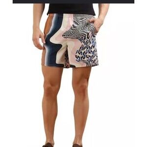 Ted Baker Men's L (4) Toras Mixed Print Mash-up Swim Short NWT